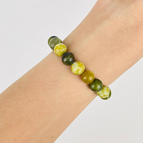 Браслет из Змеевика, Артикул: 117194 - изображение товара №1