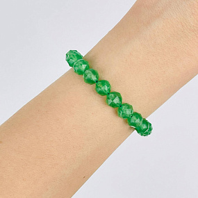Браслет из зеленого Авантюрина, Артикул: 086836 - изображение товара №2