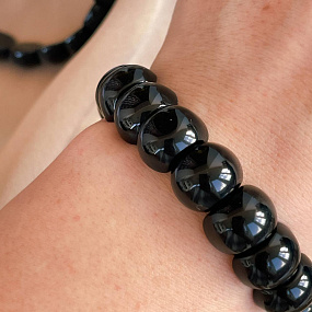 Браслет из Обсидиана радужного, Артикул: 094519 - изображение товара №4