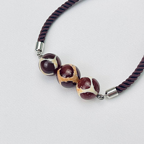 Браслет регулируемый с камнем Агат тон., Артикул: 082787 - изображение товара №3