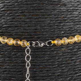 Колье из Цитрина, Артикул: 078470 - изображение товара №2