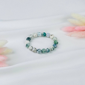 Браслет из Мохового агата, Артикул: 078285 - изображение товара №2