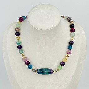 Колье из Флюорита, Артикул: 118527 - изображение товара №1
