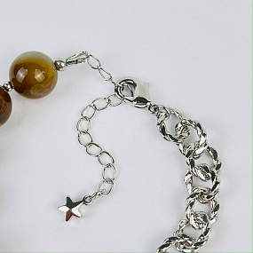 Браслет из ботсванского Агата, Артикул: 117009 - изображение товара №4