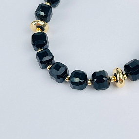 Браслет из черного Турмалина (Шерл), Артикул: 118256 - изображение товара №4