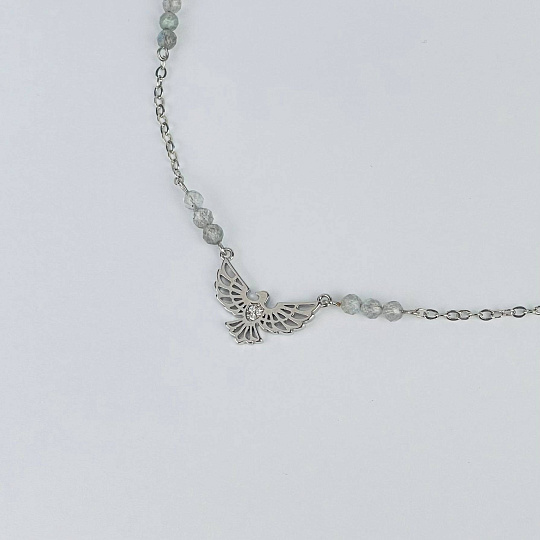 Колье на цепочке из Лабрадора, Артикул: 117409 - изображение товара №2