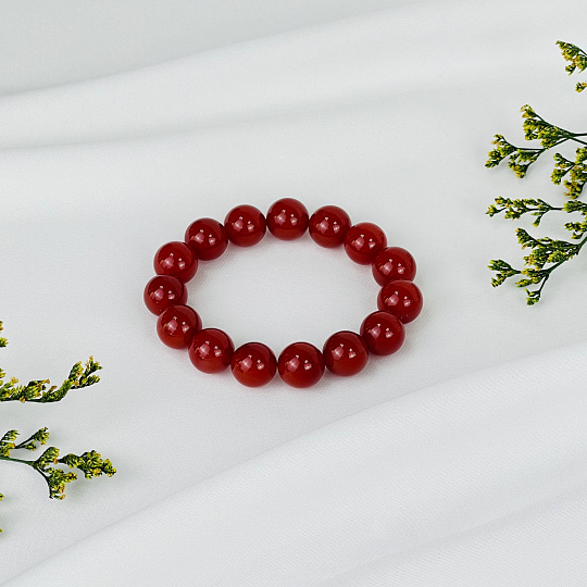 Браслет из Сердолика, Артикул: 074230 - изображение товара №1