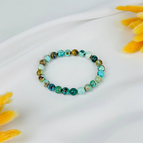 Браслет из Хризоколлы, Артикул: 088148 - изображение товара №1