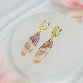 Серьги из Кварцевого аметиста, Артикул: 118306 - изображение товара №2