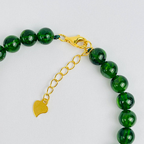 Браслет из Хромдиопсида, Артикул: 118123 - изображение товара №3