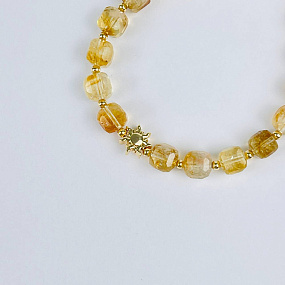 Браслет из Цитрина со вставкой, Артикул: 118254 - изображение товара №4