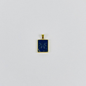 Кулон со знаком зодиака "Рыбы" из Лазурита, Артикул: 105575 - изображение товара №2