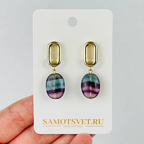 Серьги из Флюорита