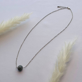 Кулон на цепочке из Лабрадора, Артикул: 101126 - изображение товара №1