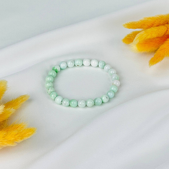 Браслет из Хризопраза, Артикул: 112651 - изображение товара №2