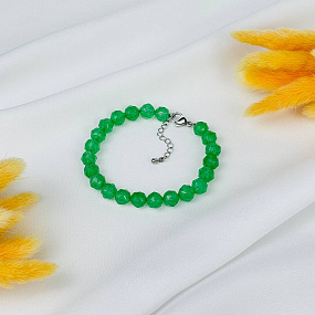 Браслет из зеленого Авантюрина, Артикул: 086836 - изображение товара №1