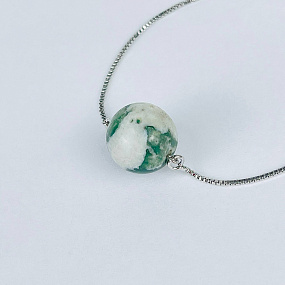 Браслет регулируемый с Моховым агатом, Артикул: 117644 - изображение товара №3