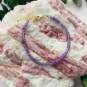 Браслет из Аметиста огранка, Артикул: 099728 - изображение товара №5