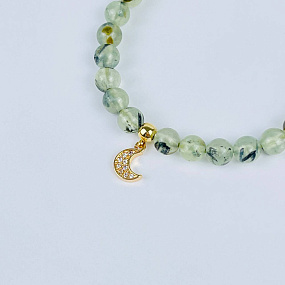 Браслет из Пренита с подвеской, Артикул: 117871 - изображение товара №4