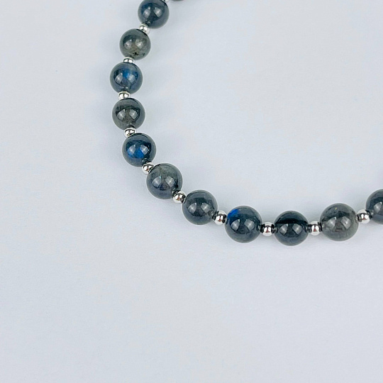 Браслет регулируемый из Лабрадора, Артикул: 117594 - изображение товара №3