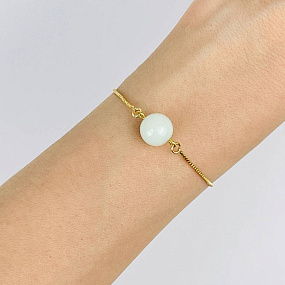 Браслет регулируемый с Опалом, Артикул: 118260 - изображение товара №1