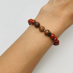 Браслет из Яшмы, Артикул: 103493 - изображение товара №2