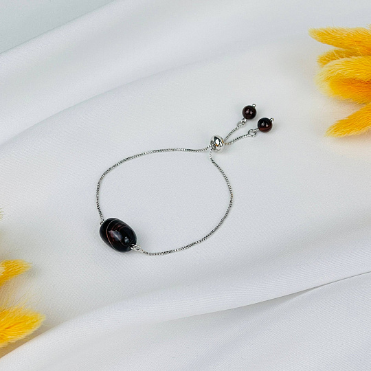 Браслет регулируемый с Агатом , Артикул: 091491 - изображение товара №1