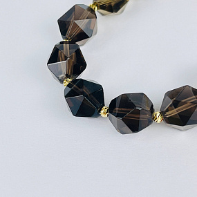 Браслет регулируемый с камнем Раухтопаз, Артикул: 081183 - изображение товара №4