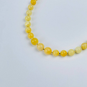 Колье из желтого Кальцита, Артикул: 118290 - изображение товара №2