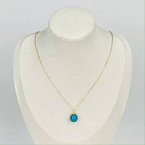 Кулон на цепочке из Бирюзы, Артикул: 117014 - изображение товара №1