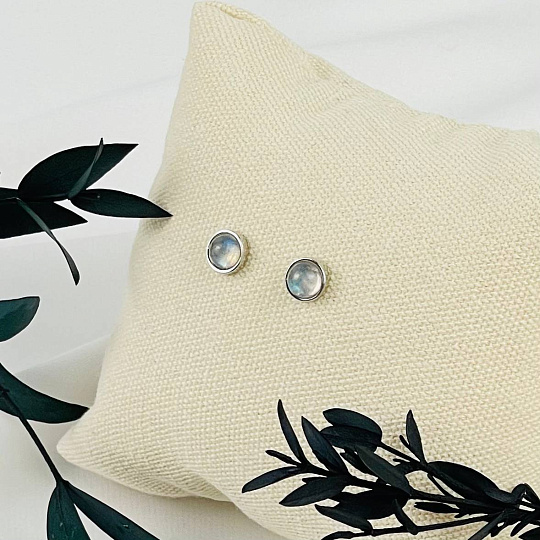 Серьги-пусеты из Лабрадора, Артикул: 084263 - изображение товара №1