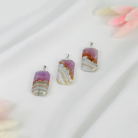 Кулон из Аметиста с Агатом