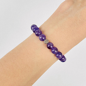 Браслет из Аметиста со вставкой, Артикул: 073344 - изображение товара №1