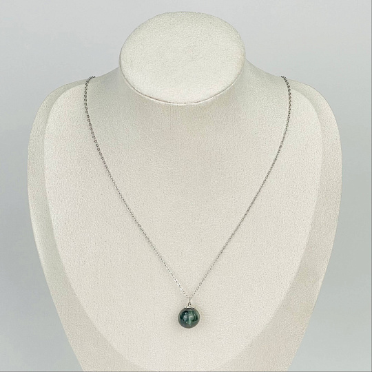 Кулон на цепочке из Серафинита, Артикул: 117013 - изображение товара №1