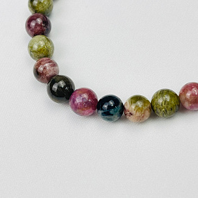 Браслет из Турмалина микс, Артикул: 075643 - изображение товара №3