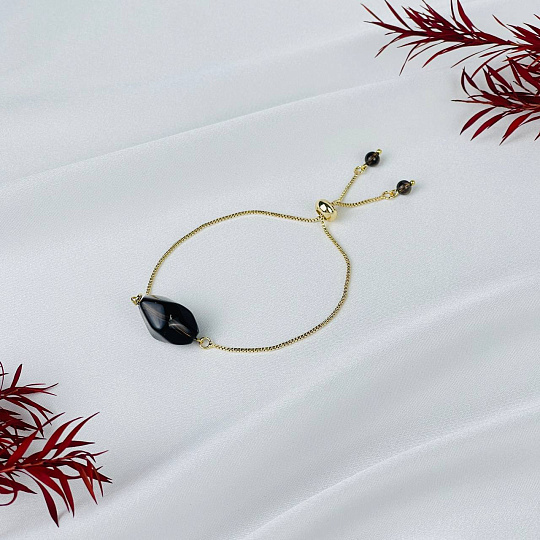 Браслет регулируемый из Раухтопаза, Артикул: 118540 - изображение товара №1