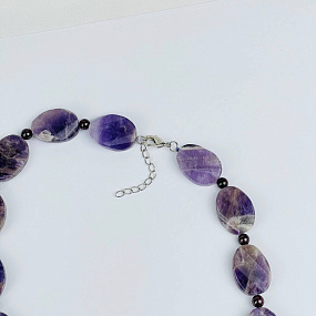 Колье из Аметиста и Граната, Артикул: 118302 - изображение товара №3