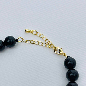 Браслет из черного Турмалина "Шерл", Артикул: 103647 - изображение товара №4