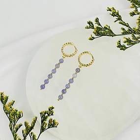 Серьги из Танзанита, Артикул: 117604 - изображение товара №2