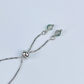 Браслет регулируемый с Моховым агатом, Артикул: 117859 - изображение товара №3