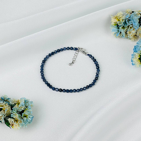 Браслет из Корунда (Сапфир), Артикул: 118272 - изображение товара №2