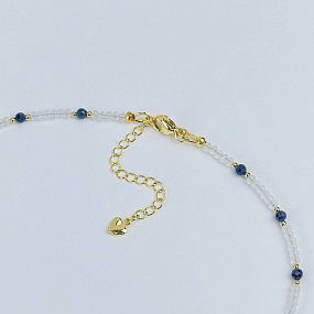 Колье из Лунного камня, Сапфира и Рубина, Артикул: 118420 - изображение товара №3