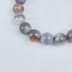 Браслет из ботсванского Агата, Артикул: 079269 - изображение товара №3