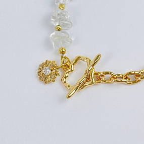 Браслет из Горного Хрусталя с цепочкой, Артикул: 118157 - изображение товара №3