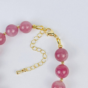 Браслет из мадагаскарского Розового кварца, Артикул: 117145 - изображение товара №4