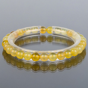 Браслет из Опала желтого , Артикул: 079556 - изображение товара №1