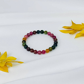 Браслет из Турмалина микс, Артикул: 115963 - изображение товара №3