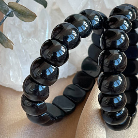 Браслет из Обсидиана радужного, Артикул: 094519 - изображение товара №2