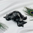 Фигурка резная "Черепаха" из серебристого Обсидиана