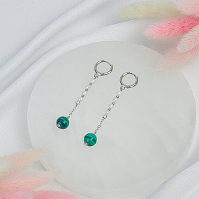 Серьги из Флюорита, Артикул: 118481 - изображение товара №2